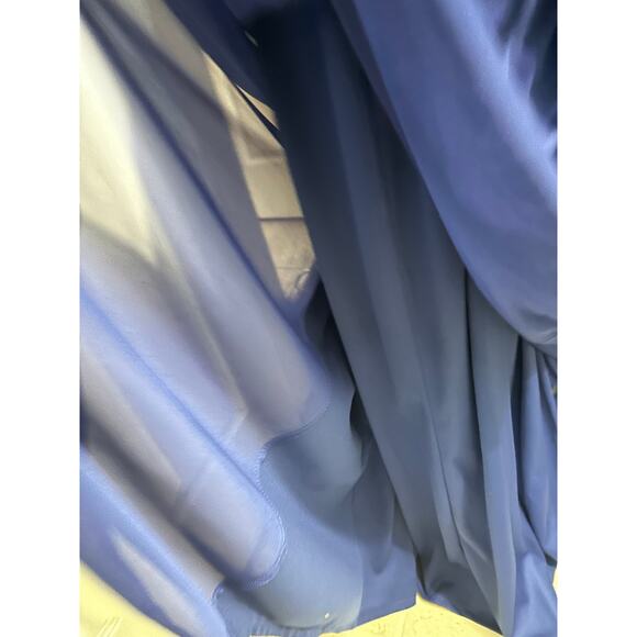 David’s Bridal Cobalt Blue Rhinestone Waist Bridesmaid Formal Dress 10 L W11092 - Picture 7 of 16